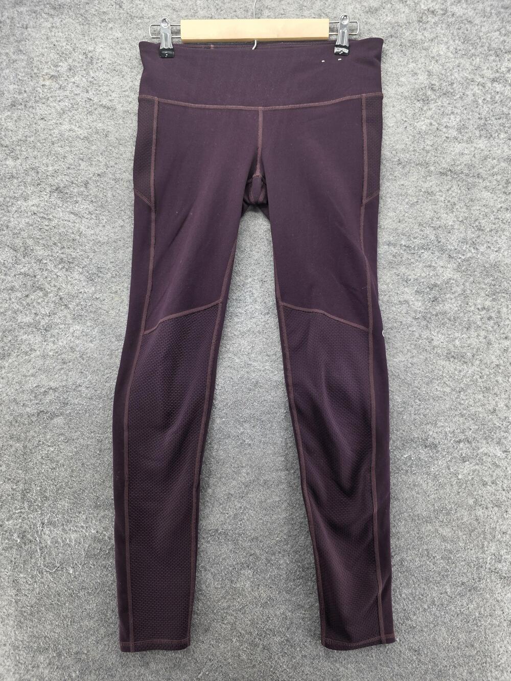 GapFit Gfast Leggings Womens Small Purple Mesh Ankle Skinny Yoga Gym Running
